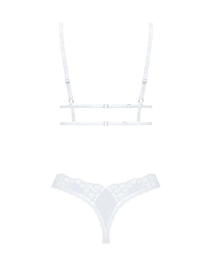 Set bianco: reggiseno e perizoma