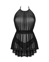 Prześwitująca babydoll i stringi