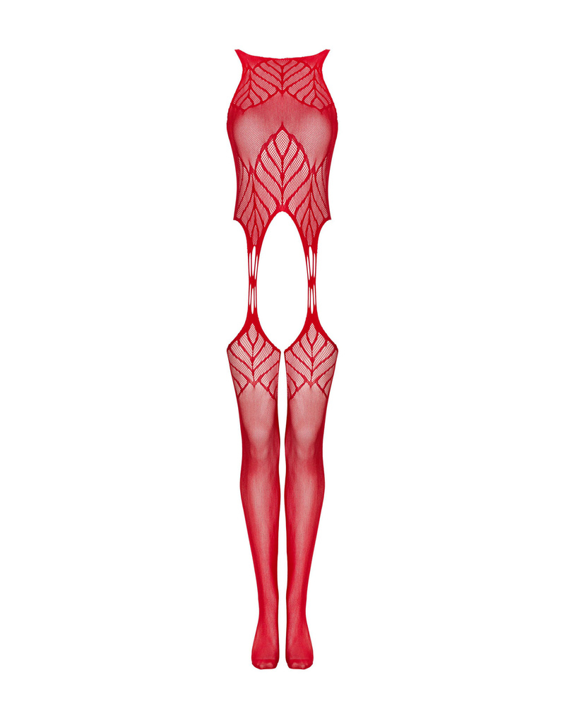 Czerwone bodystocking