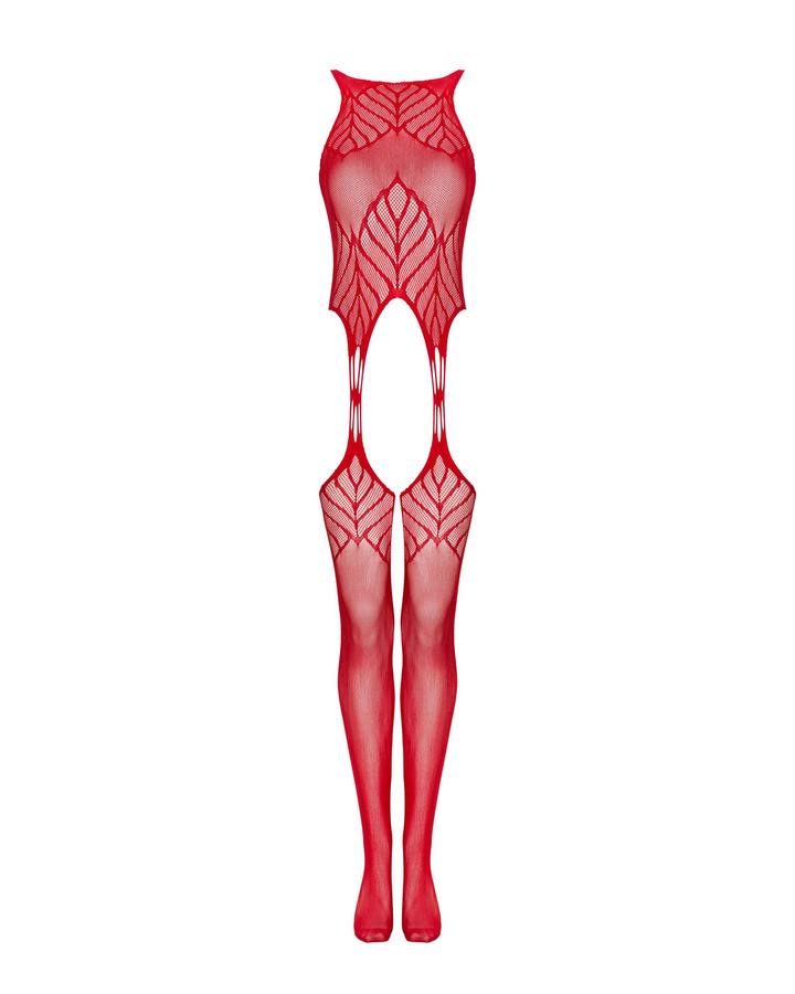 Czerwone bodystocking