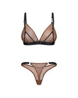 Komplet bielizny w centkowany wzór