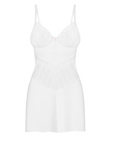 Biała koszulka nocna i stringi