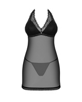 Prześwitująca koszulka i stringi