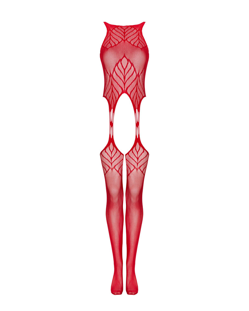 Czerwone bodystocking