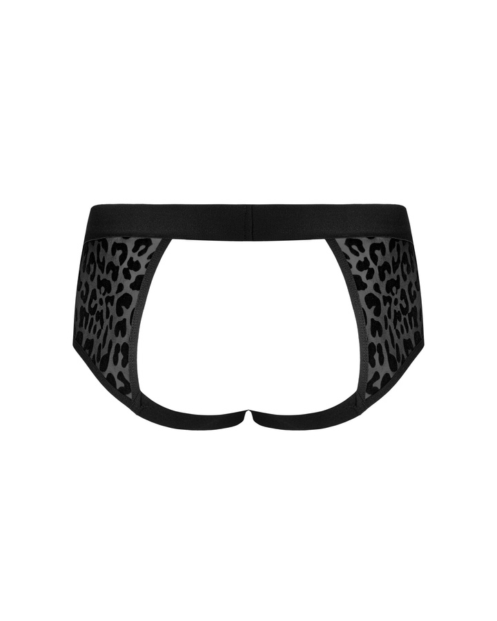 Czarne slipy typu jockstrap