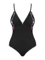 Czarne body z koronką