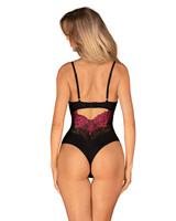 Body z różowym haftem