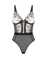 Body z kwiatowym haftem