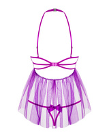 Babydoll z odkrytym biustem i stringi