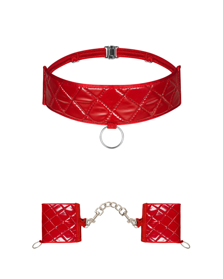 Czerwone kajdanki i choker