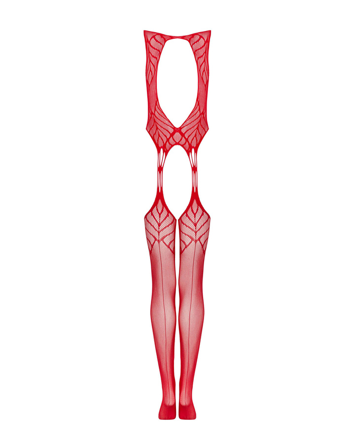 Czerwone bodystocking