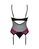 Czarny gorset i stringi