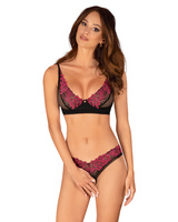 Komplet: biustonosz i otwarte stringi