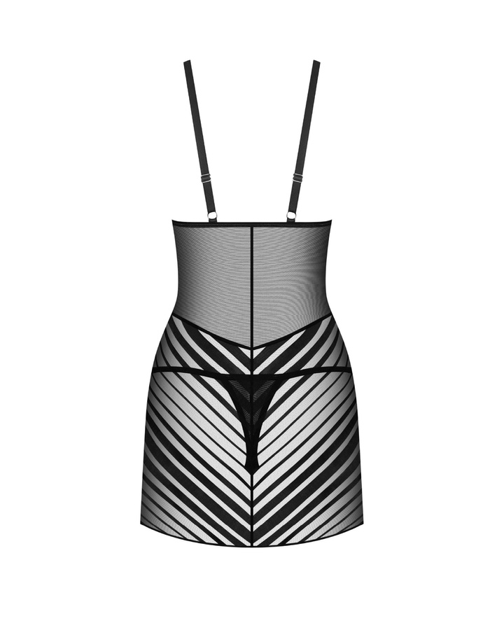 Koszulka nocna w paski i stringi