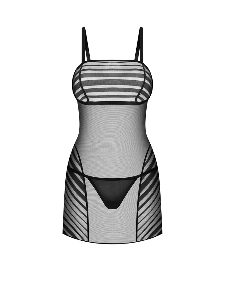 Koszulka nocna w paski i stringi