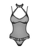 Prześwitujące, czarne body