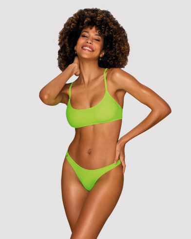 Neonowe zielone bikini