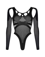 Czarne body z wysokim wycięciem