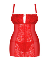 Czerwona koszulka z wiązaniem z tyłu