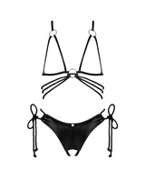 Seksowny, czarny komplet