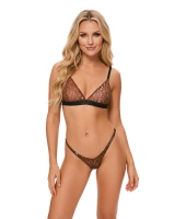 Komplet bielizny w centkowany wzór