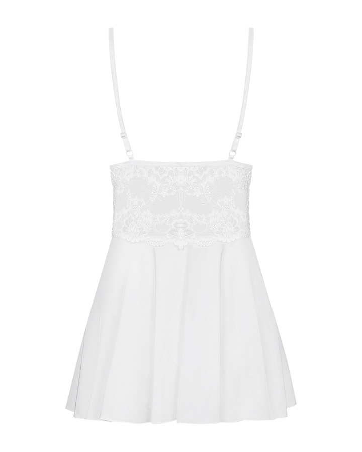 Biała babydoll i stringi