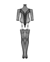 Czarne bodystocking