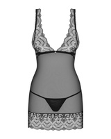 Prześwitująca koszulka i stringi 