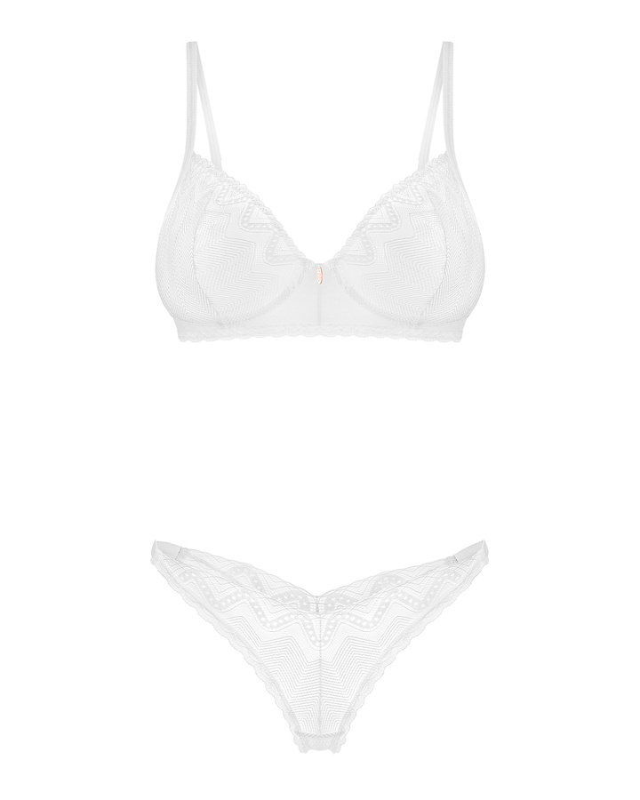  Set bianco in pizzo