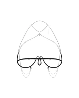 Biżuteryjna uprząż w czarnym kolorze