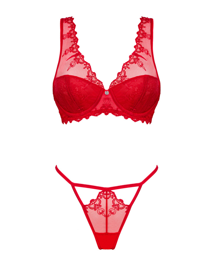 Set di lingerie rosso