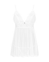 Biała babydoll i stringi