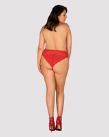 Czerwone figi z koronką