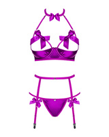 Fioletowy komplet 3-częściowy