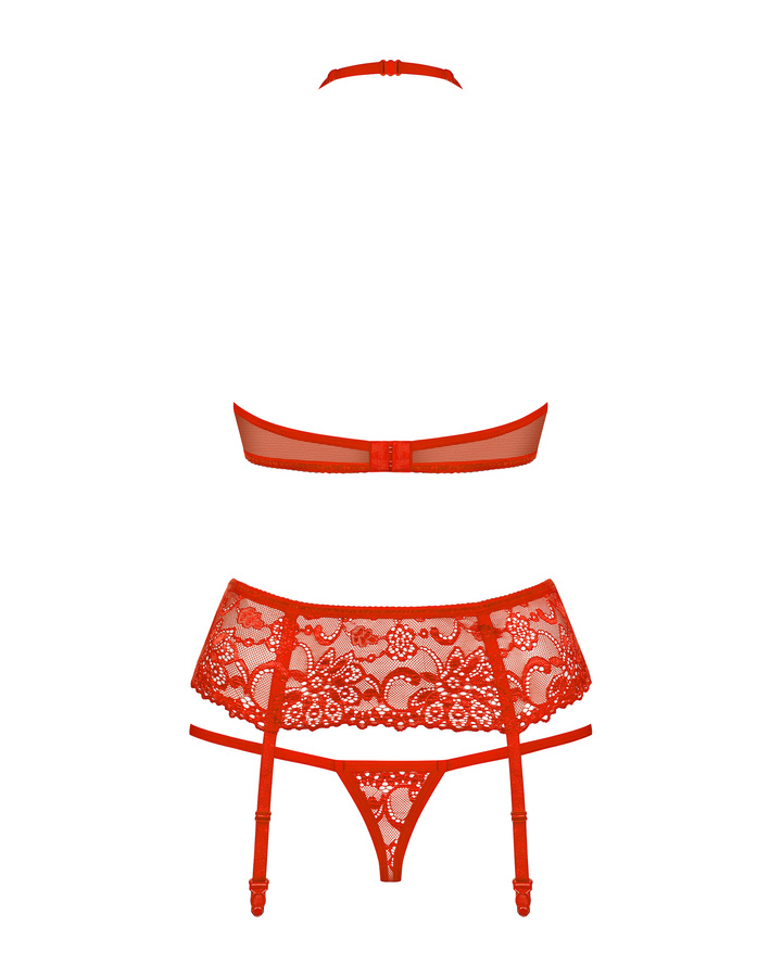 Red, lacy set