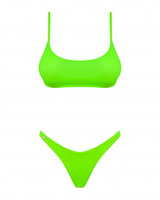 Neonowe zielone bikini