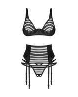 Komplet zdobiony pasami