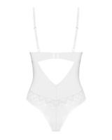 Białe, koronkowe body