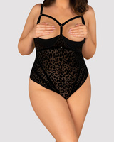 Czarne, erotyczne body