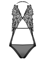 Czarne body z motywem skrzydeł