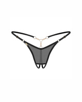 Otwarte stringi z biżuteryjnymi detalami