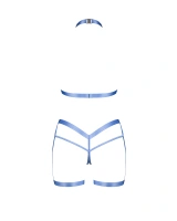 Niebieski komplet uprzęży