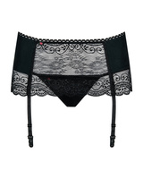 Koronkowy pas do pończoch i stringi