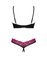 Komplet: biustonosz i otwarte stringi