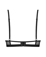 Czarny biustonosz z fiszbinami