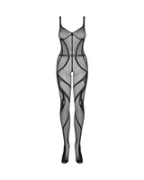 Seksowne, czarne bodystocking