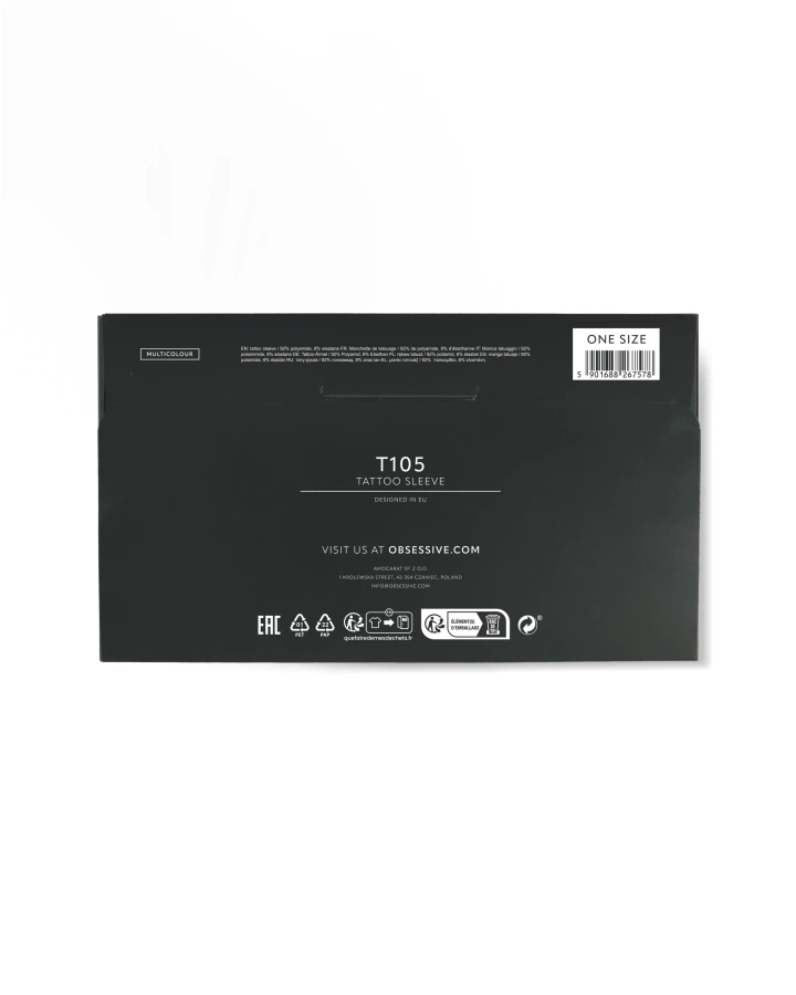 Rękaw z kolorowym tatuażem