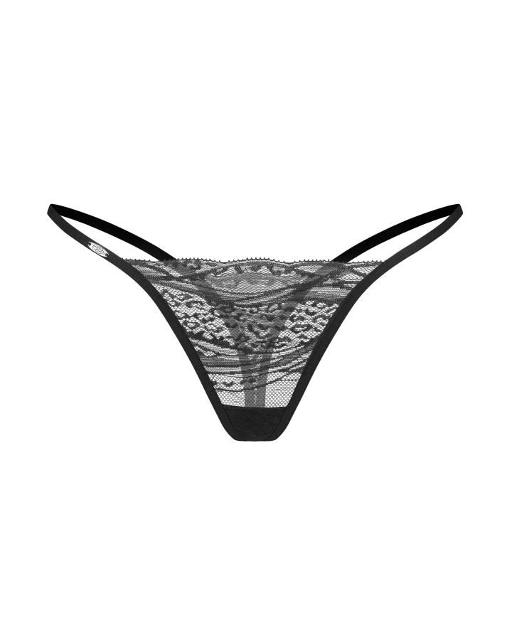 Dwupak czarnych stringów