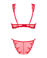 Czerwony komplet bielizny