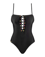 Czarny kostium kąpielowy 